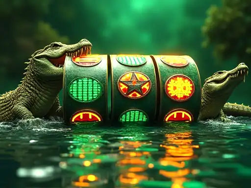 Croco River Jackpots pokie artwork at Fastpay Casino