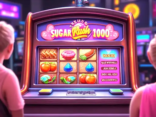 Sugar Rush 1000 pokie artwork at Fastpay Casino