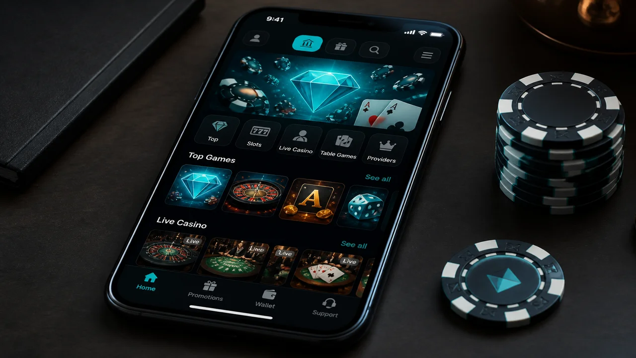 Responsive mobile access concept for the Fastpay Casino website
